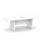 Officesource OS Conference Tables Boat Shaped Conference Table with Slab Base OS236WH - alternate 2